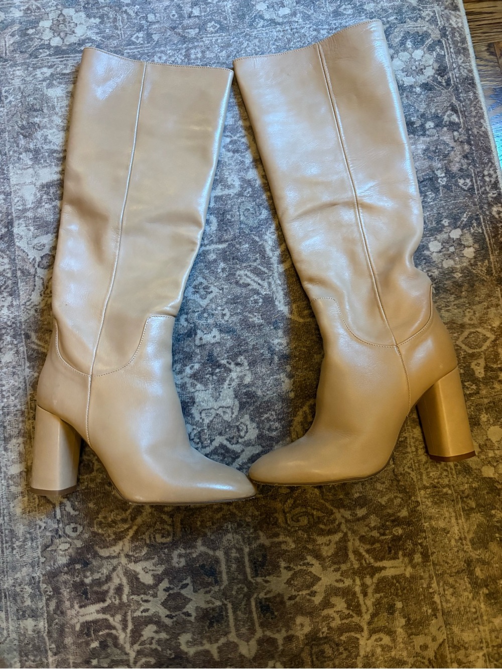 Zara Tan pull on boots size 6/36